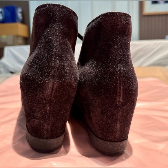 Prada Wedge Boot. Size 38 Black Suede - Picture 5 of 6